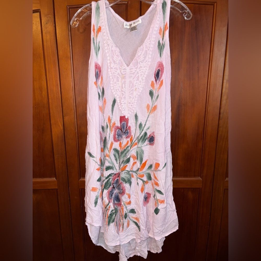 Jessica Taylor Lavender Rayon Dress #1585 - Picture 2 of 4